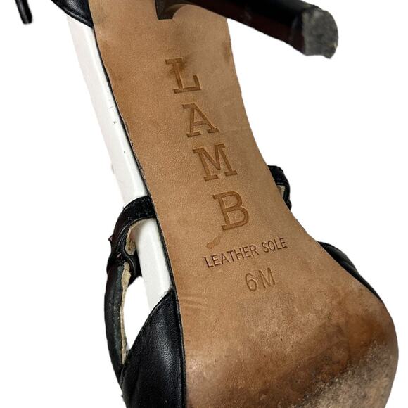 Lamb Gwen Stefani Y2K Leather Pointed Toe Ankle Strap Pointed Toe Heels 6 - Picture 7 of 8